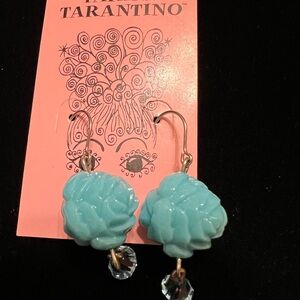 Tarina Tarantino carved rose earrings